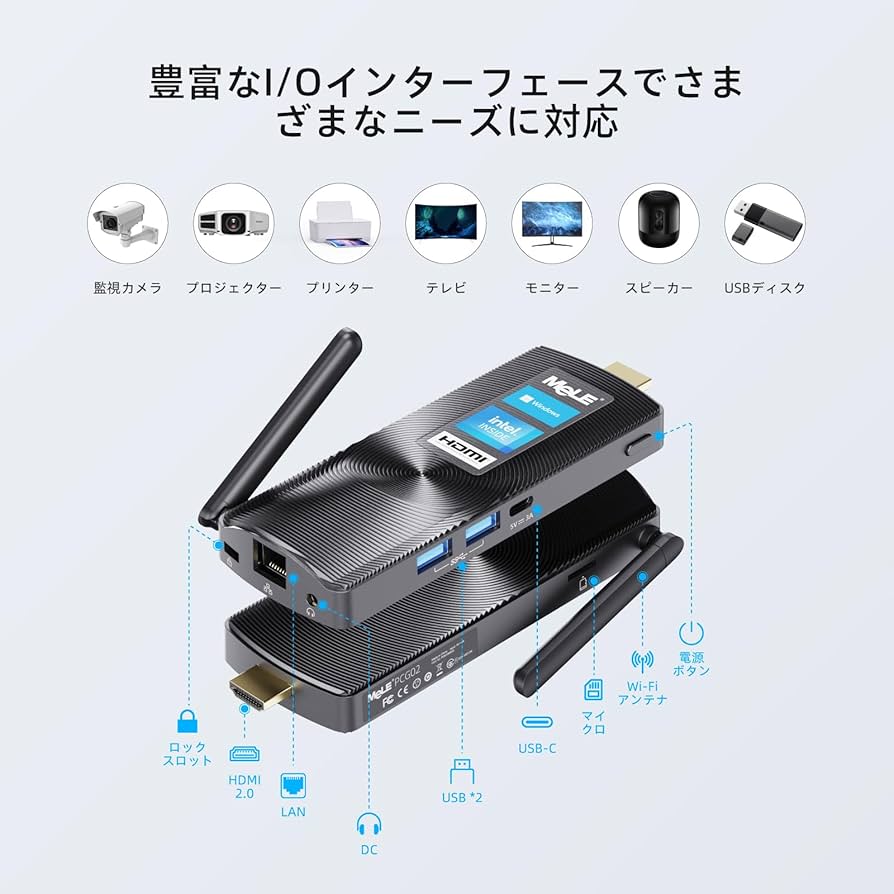 HiMeLE PCG02 Pro ファンレスミニPCスティック 71KTsBoV30L._AC_UL210_SR210,